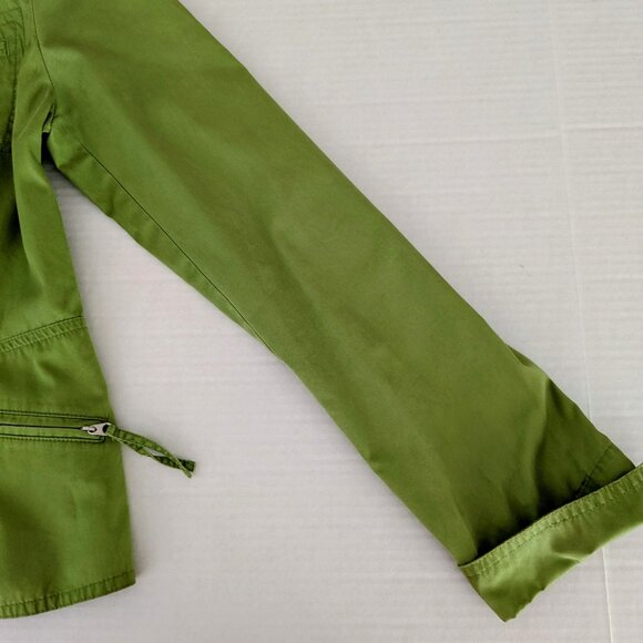 ANN TAYLOR LOFT Women's Lightweight Snap Up Jacket   Size 6  Green NWOT - Picture 6 of 8